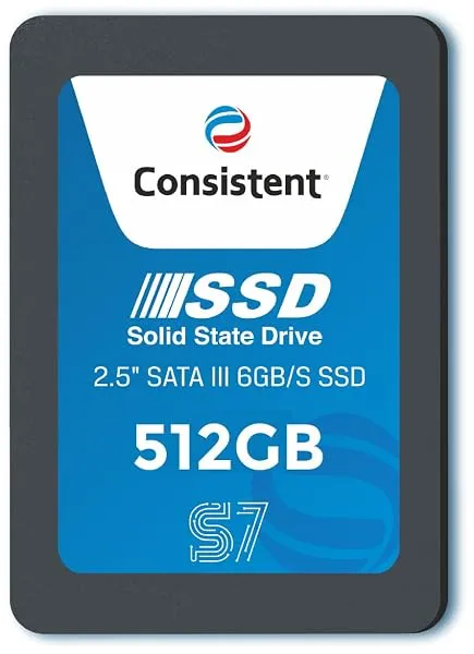 Consistent SSD 512GB 2.5 Inch SATA Internal SSD - Read: 550MB/s & Write: 500MB/s - Solid-State Drive 5 Year Warranty (512, GB) — Linkbiz SmartDeal's