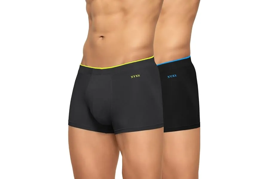 XYXX Men's Uno Micromodal Antimicrobial Trunks | Snug Fit, 4-Way Stretch & No-Marks Waistband U — Linkbiz SmartDeal's