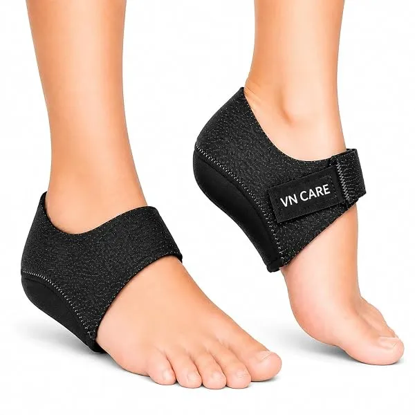 Vn care Heel Protector Pads for Pain Relief for Men & Women | Silicone Gel Heel Pads for Plantar Fasciitis, Heel Pain & Heel Spur | Orthotic Heel Cushion Support, Soft & Reusable H — Linkbiz SmartDeal's