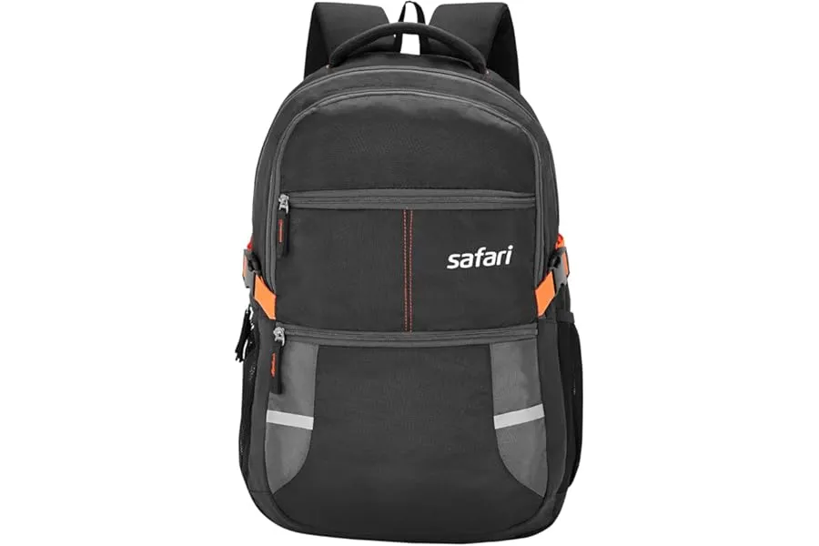 Safari Omega spacious/large laptop backpack with Raincover, college bag, travel bag for men and — Linkbiz SmartDeal's
