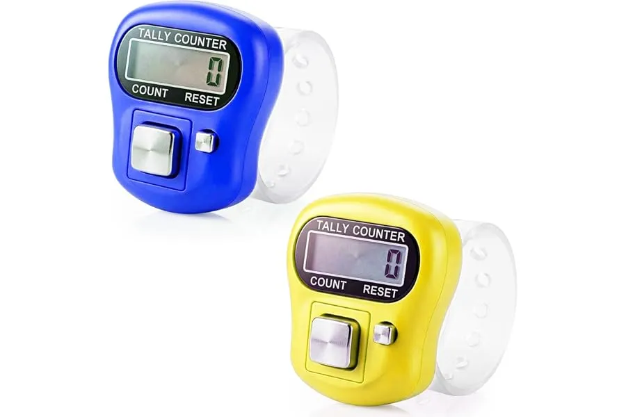 GLUN® Naam Jap Counter Digital Tally Counter | Finger Ring Chanting Counter for Mantra, Meditat — Linkbiz SmartDeal's