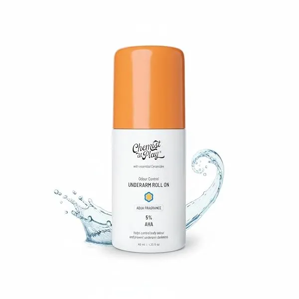 Chemist At Play UnderArm Roll On Deodorant with 5% AHA, Lactic Acid & 1% Mandelic Acid | Prevents Body Odour & Fades Pigmentation |0% Aluminium & 0% Alcohol |For Sensitive Skin | A — Linkbiz SmartDeal's