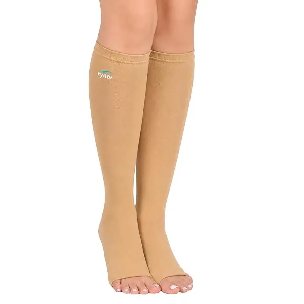Tynor Compression Stocking Below Knee Classic, Beige, Large, 1 Pair — Linkbiz SmartDeal's
