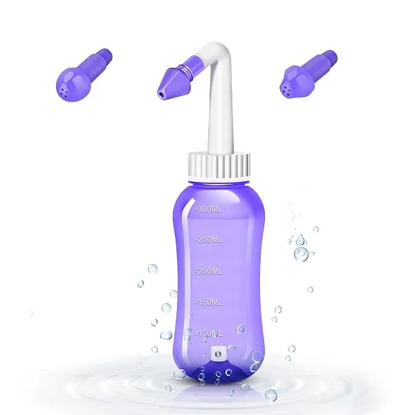 OTICA 300ml Jal Neti Pots Bottle for Sinus BPA Free Rinse Nose Yoga Pressure Cleaner Nasal Irrigation Wash Bottle System for Adult & Kid — Linkbiz SmartDeal's