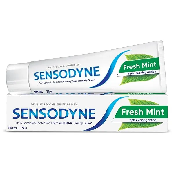 Sensodyne Toothpaste Fresh Mint | Daily Sensitivity Relief Tooth Paste Pack of 1 - 75gm | Dentist Recommended | Everyday Use Paste, Fresh Breath, Fights Tooth Decay, Maintain Healt — Linkbiz SmartDeal's