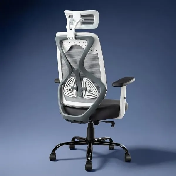 CELLBELL C190 Berlin Office Chair, High Back Mesh Ergonomic Home Office Desk Chair (Grey - White) — Linkbiz SmartDeal's