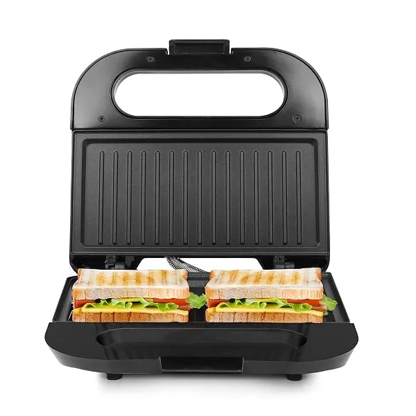 Milton Royal Express 800W Griller Sandwich Maker & Toaster | Auto Cut Off | Non-Stick Fixed Grill Plates | Easy Clean | Power Indicators | 1 year Manufacturer Warranty - Black — Linkbiz SmartDeal's