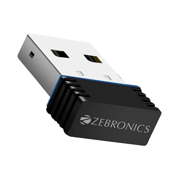 ZEBRONICS ZEB-USB150WF1 WiFi USB Mini Adapter Supports 150 Mbps Wireless Data, Comes with Advanced Security WPA/WPA2 encryption Standards — Linkbiz SmartDeal's