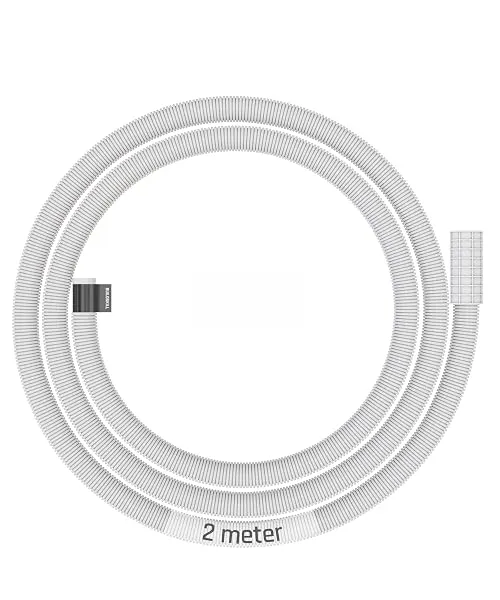 BUILDSKILL 2 Meter Semi-Automatic Washing Machine Pipe Inlet | Easy Install Soft PVC Material | 5-8Kg Washing Machine Water Inlet Pipe | Leak-Free Flexible Design Rubber Interface — Linkbiz SmartDeal's