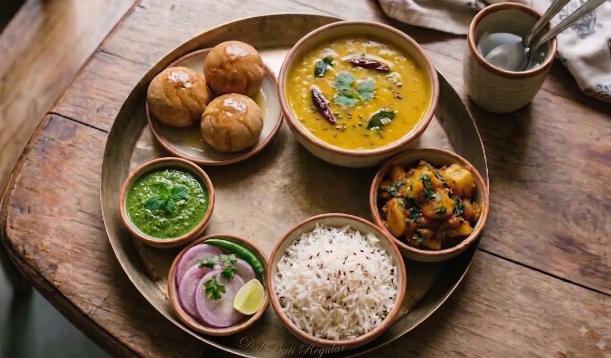 Dal Bati Thali - Regular. — Door To Door Food Delivery