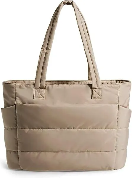 Prplet Tote Bag for Woman | Lightweight Puffy Shoulder Handbag with Multi Compartment | Travel, Office, Gym & Daily Use | Durable Taslan Fabric — Linkbiz SmartDeal's