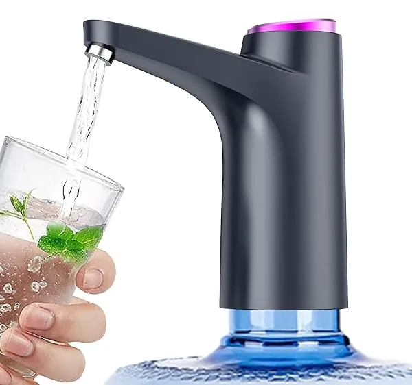 Hoteon Water Dispenser Pump for 20 Litre Bottle, 1200mAh Water Dispenser | Automatic Rechargeable Water Can Pump, Food Grade Faster Pumping Water Pump for Home Countertop Bedside C — Linkbiz SmartDeal's