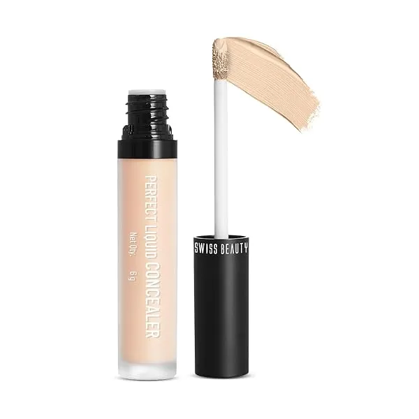 Swiss Beauty Perfect Liquid Light Weight Concealer With Full Coverage |Easily Blendable Concealer For Face Makeup With Matte Finish | Shade- Medium Beige, 6g — Linkbiz SmartDeal's