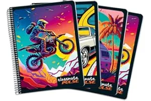 Classmate Pulse Single Subject Spiral Notebook - Pack of 4 | Unruled | 200 Pages | 24.0cm x 18. — Linkbiz SmartDeal's