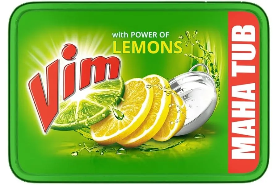 Vim Dishwash Bar Lemon Tub, With Power Of 100 Lemon, Fastest On Burnt Food Stains, Comes With A — Linkbiz SmartDeal's