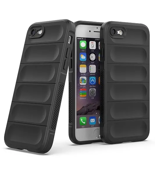 Zapcase Back Case Cover for iPhone 7/8 / Se 2020 | Compatible for iPhone 7/8 / Se 2020 Back Cover | Liquid Silicon Magic Case with Camera Protection | Black — Linkbiz SmartDeal's