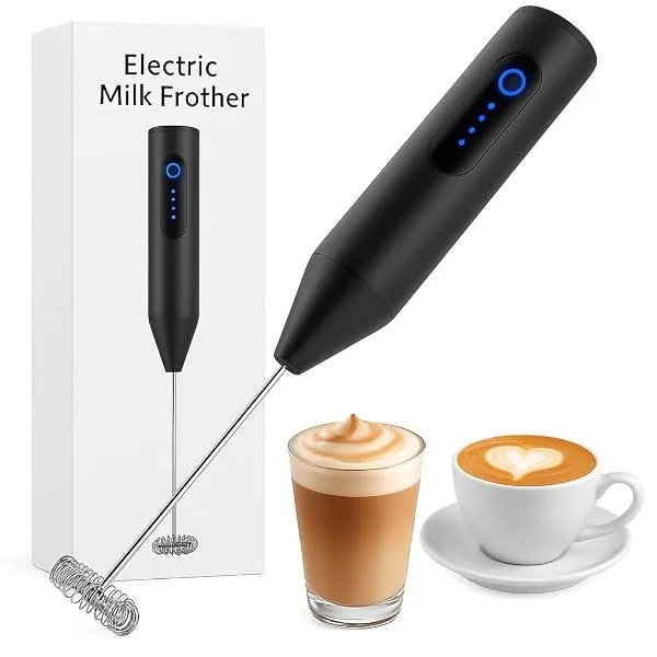 Bonsenkitchen Rechargeable Milk Frother & Coffee Whisker with Dual Spring Tech |Coffee Frother Electric Blender Mixer |Hand Blender |Coffee Maker and Beater Electric(Multi) — Linkbiz SmartDeal's