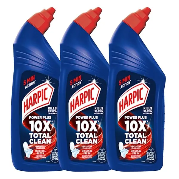 Harpic 1 Litre (Pack of 3) - Original, Disinfectant Toilet Cleaner Liquid | Suitable for Toilet Bowls — Linkbiz SmartDeal's