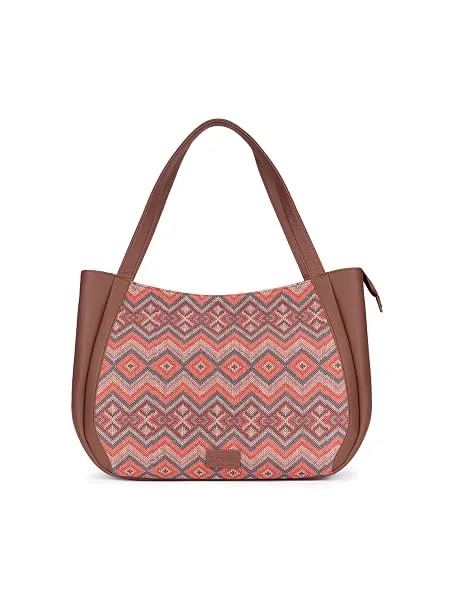 ZOUK Jute Handcrafted Vegan Leather Women's Shoulder Luna Handbags — Linkbiz SmartDeal's