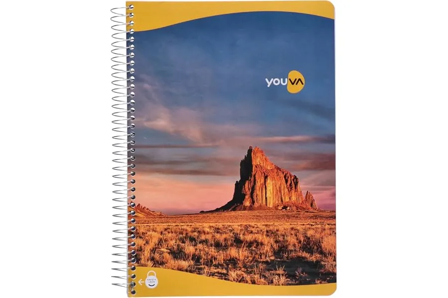 YOUVA Navneet|Spiral Long Book For Students And Executives|Spiral Bound With Safety Lock|A4 Siz — Linkbiz SmartDeal's
