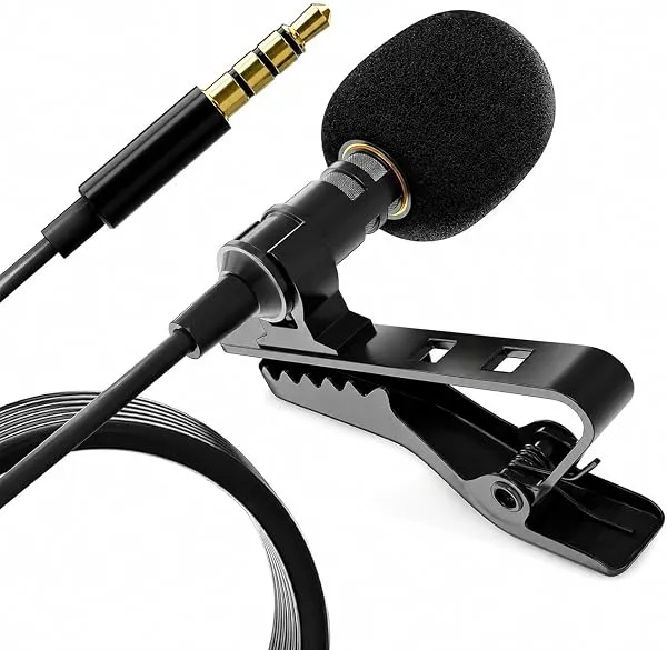 CERLINK Clip-On Lavalier Microphone | 3.5mm Collar Mic for Clear Voice Recording | Compatible with Smartphones, PC & Laptop | for YouTube, Vlogging & Interviews | 1.5M — Linkbiz SmartDeal's