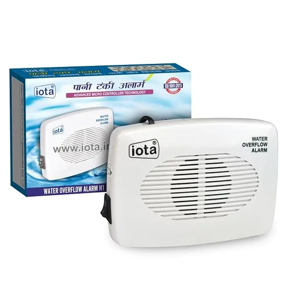 iota Water Tank Overflow Alarm with Sensor | Water Level Indicator with Human Voice Alert | Battery Powered Tank Alarm for Overhead Water Tank | Easy Install, Made in India (Pack o — Linkbiz SmartDeal's