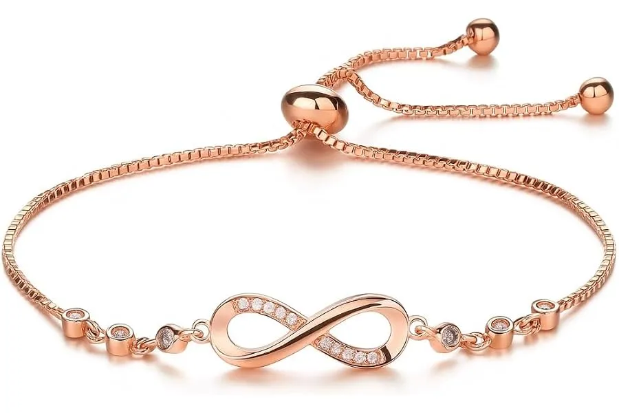 Nilu's Collection Infinity Shape Cubic Zirconia Diamond Bracelet for Women Jewelry for Gift, Ad — Linkbiz SmartDeal's