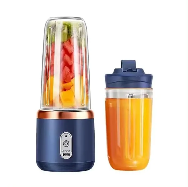 Qlect Portable Blender Electric Juicers Fruit Mixers USB Rechargeable Smoothie Mini Personal Juicer 6 Blades 3Gears With 1500 Mah Rechargeable Battery-Smoothie Blender — Linkbiz SmartDeal's