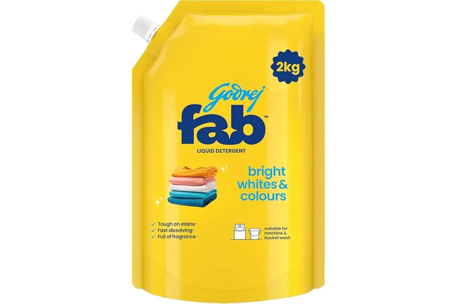 Godrej Fab Liquid Detergent Refill Pouch for Machine Wash - 2L — Linkbiz SmartDeal's