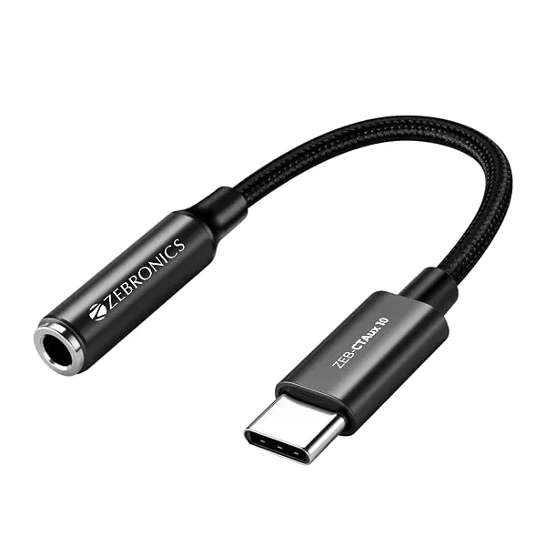 ZEBRONICS CTAux10 Type C to 3.5mm Converter — Linkbiz SmartDeal's