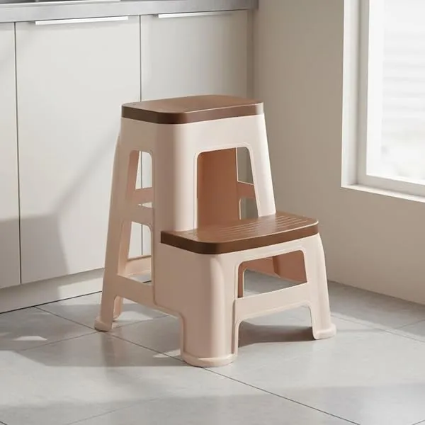 Nilkamal STL31 Strong and Durable Plastic Seating Stool for Home | Bedroom | Bathroom | Kitchen | Living Room | Office | Adult Stool with high Load Capacity (Basket Beach/Rattan Da — Linkbiz SmartDeal's