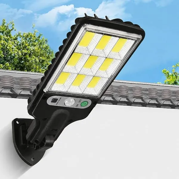 SHOPOGENIX Solar Powered Street Light Outdoor, Ultra Bright LED Security Lamp with Motion Sensor, Auto Dusk to Dawn & Waterproof Build for Driveway, Backyard & Commercial (Mini Sol — Linkbiz SmartDeal's