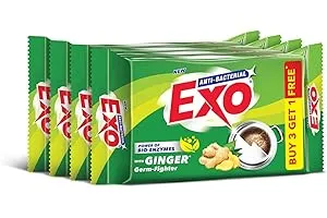 Exo Dishwash Bar, 360gm (90gm X (3 + 1 Bar Free) | Complete Dishwashing Solution With Anti-Bact — Linkbiz SmartDeal's