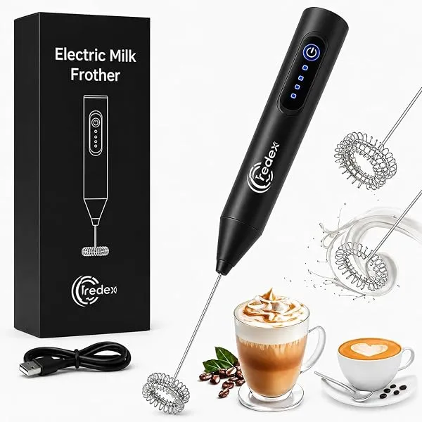 Electric Milk Frother Handheld Whisk Beater Foam Maker for Mocktails Coffee Latte Matcha Foamer Cappuccino Lemonade (New Electric 1) — Linkbiz SmartDeal's