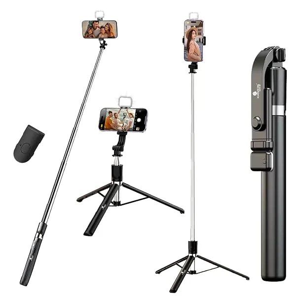 Kratos K9 Selfie Stick Tripod With Light — Linkbiz SmartDeal's