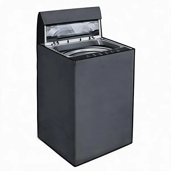 Yellow Weaves Top Load Fully Automatic Washing Machine Cover for 6 kg, 6.5 kg, 7kg, 7.5 kg & 8kg Waterproof & Dust-Proof Top Loading Machine Protective Cover (Dimensions- 59x59x86 — Linkbiz SmartDeal's