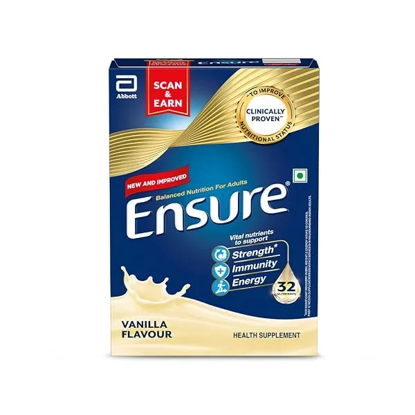 Ensure No 1 Nutritional Supplement Drink in the world 32 nutrients High Protein,Calcium,Vit D, Vanilla 400g/375g, Wt may vary — Linkbiz SmartDeal's