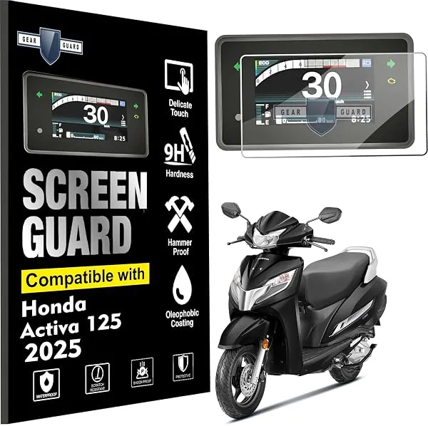 Gear Guard Screen Protector For Honda Activa 125 (2025) | Activa 110 DLX Scooter Instrument Cluster Touch 4.2"inch Screen Display - Clear — Linkbiz SmartDeal's