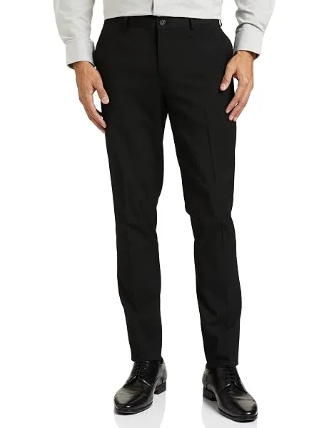 Amazon Brand - Symbol Men's Stretchable Formal Pants | Trousers (Slim Fit) — Linkbiz SmartDeal's