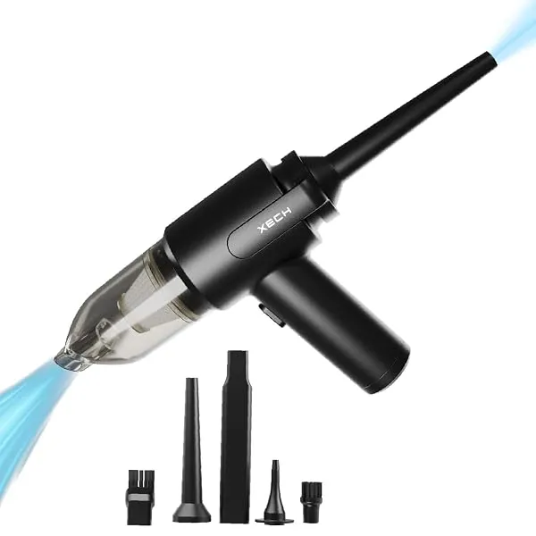 Xech Vacuum Cleaner with Blower & Inflator | Cordless Vacuum Cleaner for Home Use | 2 in 1 Car Vacuum with Air Duster | Portable Sofa Vacuums | Rechargeable 9000pa (V-Gun PRO) — Linkbiz SmartDeal's