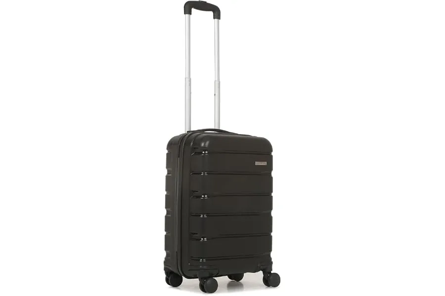 Teakwood Unisex Trolley Bag, Hard Cabin Trolley Small, 55 CM Trolley Bag for Travel, Lock Syste — Linkbiz SmartDeal's