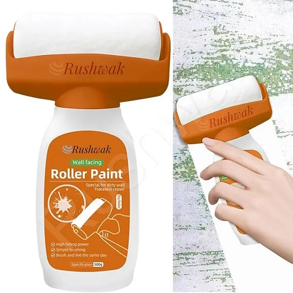 Rushwak Wall Repair Roller Paint Household Supply Cleaning Tool Water Based Latex DIY Renovation with Roller Multifunctional Paint Roller for Cracks, Wall Repair Solution Paint Rol — Linkbiz SmartDeal's