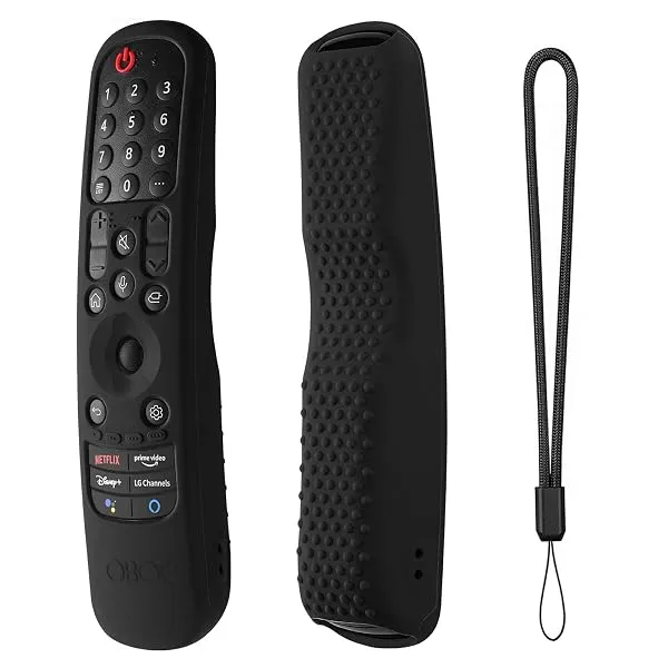 Oboe Silicone TV Remote Cover Compatible with LG TV Remote AN-MR21GA (2021) MR22GA (2022) MR23GA (2023) Magic Remote Case with Loop (B-Black) [Remote NOT Included] — Linkbiz SmartDeal's