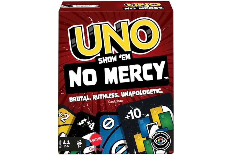 Mattel Games ​UNO Show ‘em No Mercy Card Game for Kids, Adults & Family Parties and Travel with — Linkbiz SmartDeal's