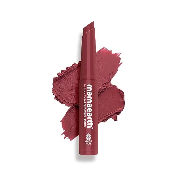 Mamaearth Moisture Matte Longstay Mini Lipstick with Avocado Oil & Vitamin E for 12 Hour Long Stay-02 Plum Punch - 0.7 g — Linkbiz SmartDeal's