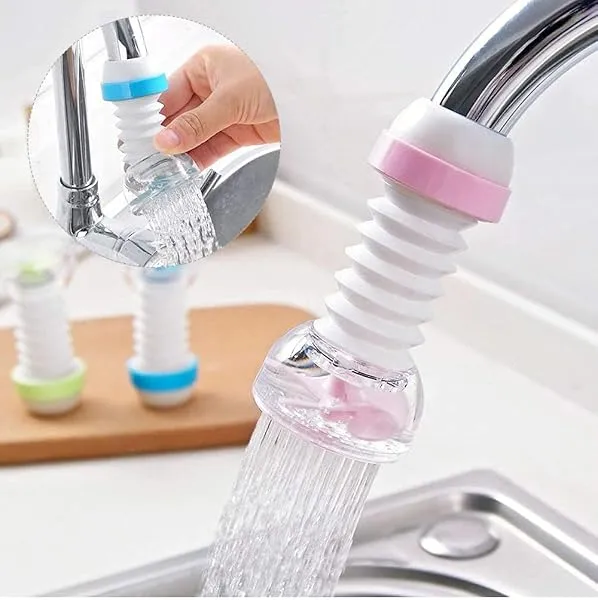Water Saving Tap Sprinkler for Kitchen Sink, Flexible Faucet Adapter with Expandable Pipe Extension, Basin Shower Head Connector (Multicolor) — Linkbiz SmartDeal's