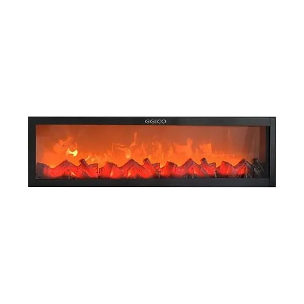 GGICO LED Decorative Fireplace, Modern Matte Metal, USB/Battery Powered, Living Room Decor with Realistic Burning Effect (32x8) — Linkbiz SmartDeal's