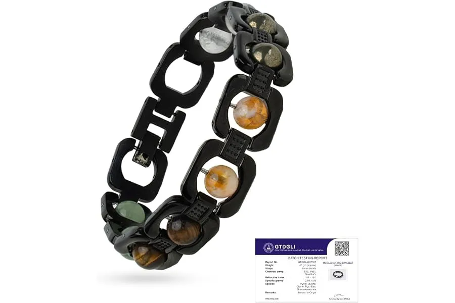 Astrotalk Metal Dhan Yog Bracelet | Attracts Wealth & Financial Prosperity | Pyrite, Citrine, T — Linkbiz SmartDeal's