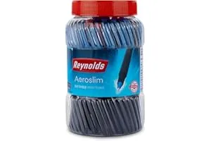 Reynolds AEROSLIM Ball Pen SET - 70 PENS (60 BLUE, 5 Black, 5 Red) | PEN WITH COMFORTABLE GRIP — Linkbiz SmartDeal's