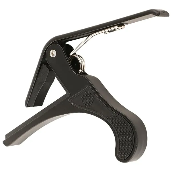 Juârez JRZ250 One Handed Trigger Guitar Metal Capo Quick Change for Ukulele, Electric and Acoustic Guitars, Black — Linkbiz SmartDeal's